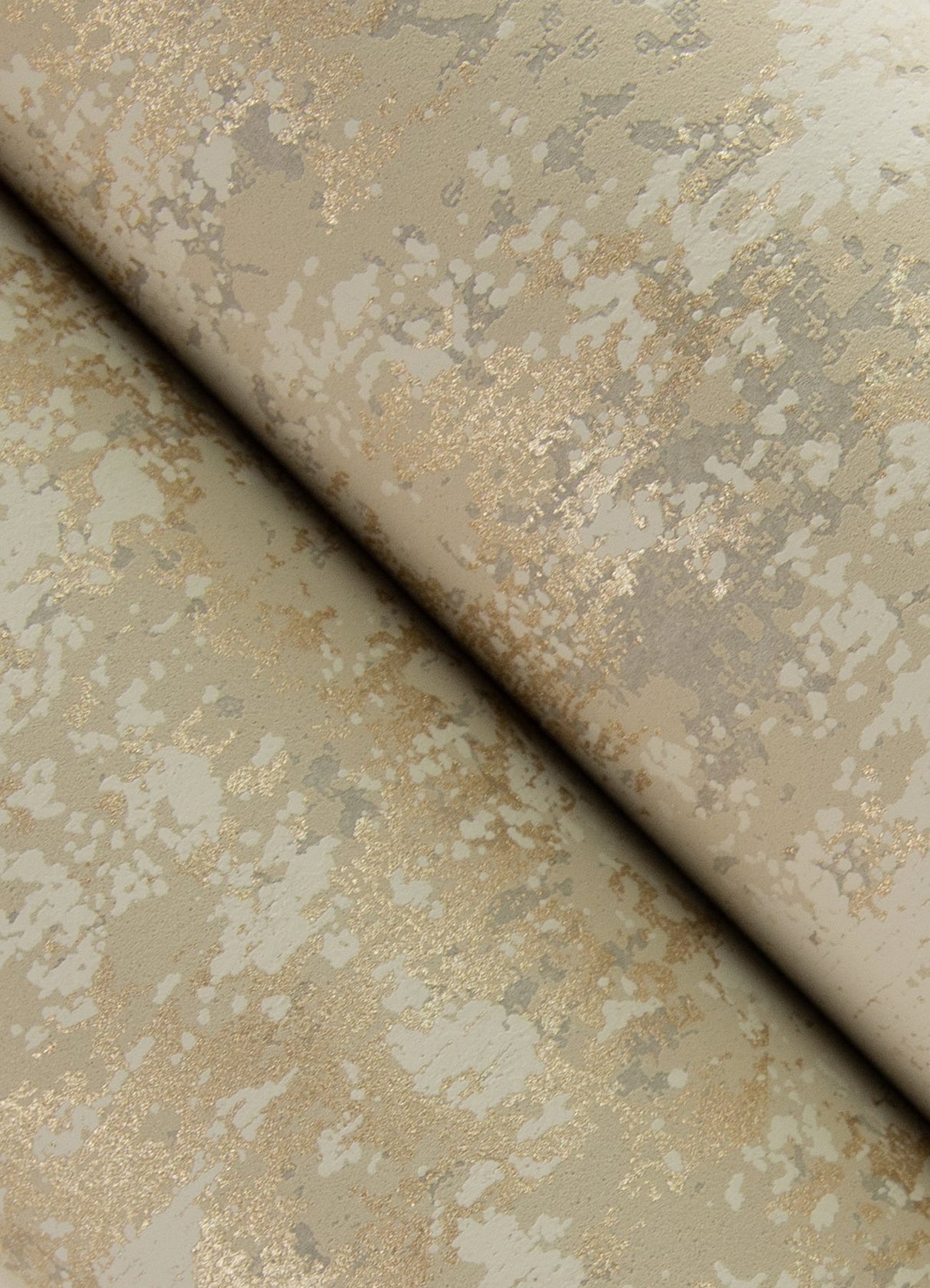 Haliya Gold Metallic Plaster Wallpaper with Modern Abstract Plaster Effects - A-Street Prints 4105-86662