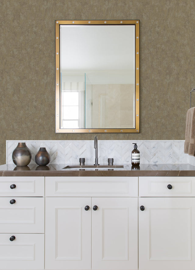 Haliya Gold Metallic Plaster Wallpaper with Modern Abstract Plaster Effects - A-Street Prints 4105-86662