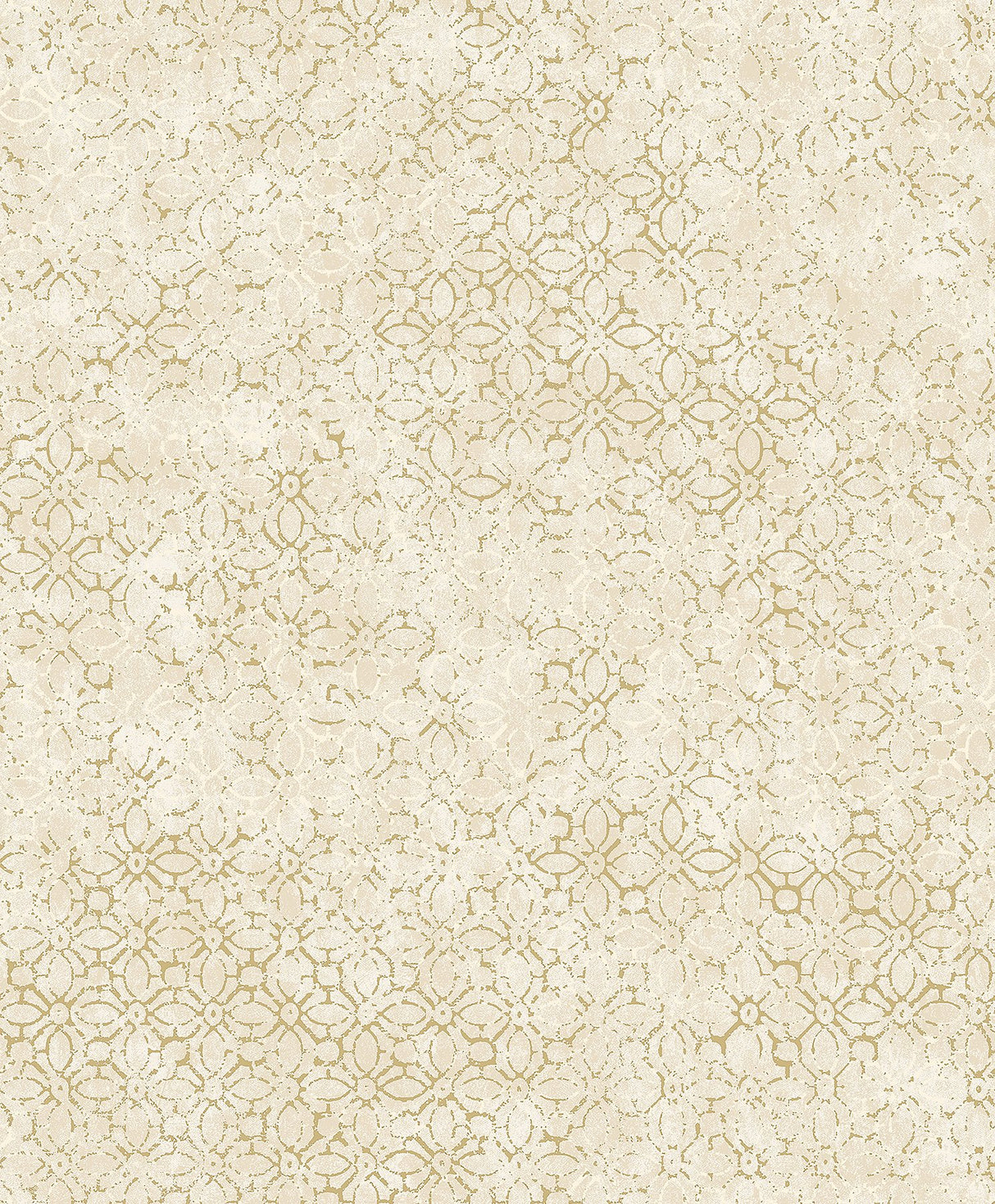 Khauta Champagne Floral Geometric Wallpaper with Metallic Raised Ink Texture - A-Street Prints 4105-86663