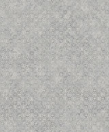 Khauta Sterling Floral Geometric Wallpaper with Metallic Raised-Ink Textured Geometric Pattern - A-Street Prints 4105-86665