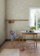 Bygga Bo Seafoam Woodland Village Whimsical Botanical Wallpaper - A-Street Prints 4111-63004