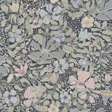 Midsommar Dark Blue Floral Medley Wallpaper with Botanical Floral Pattern - A-Street Prints 4111-63021