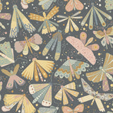 Flyga Blue Butterfly Bonanza Wallpaper with Bohemian Butterflies Pattern - Brewster 4111-63022