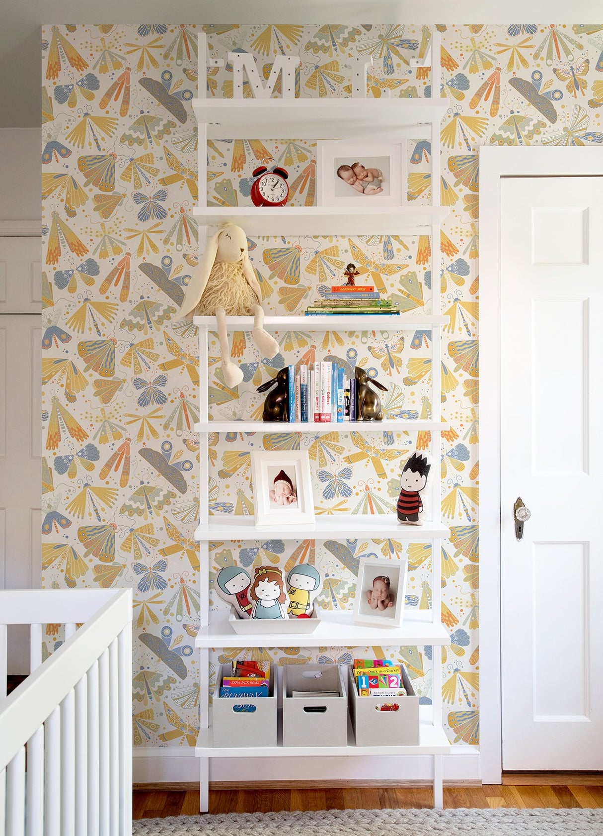 Flyga Bonanza Gold Wallpaper with Bohemian Butterfly Pattern - A-Street Prints 4111-63023