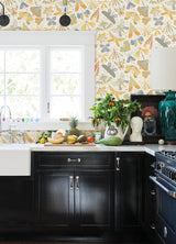 Flyga Bonanza Gold Wallpaper with Bohemian Butterfly Pattern - A-Street Prints 4111-63023