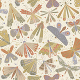 Flyga Moss Bonanza Multicolor Wallpaper with Butterflies Bohemian Non Woven - A-Street Prints 4111-63024