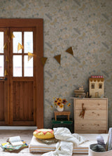 Flyga Light Blue Bonanza Wallpaper with Butterfly Motif - A-Street Prints 4111-63025