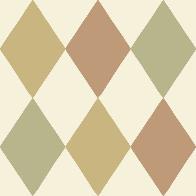 Kalas Mustard Diamond Wallpaper with Geometric Diamond Pattern, Feature Wall Style - A-Street Prints 4111-63027