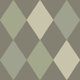 Kalas Olive Diamond Wallpaper with Geometric Diamond Pattern, Feature Wall Style - A-Street Prints 4111-63028