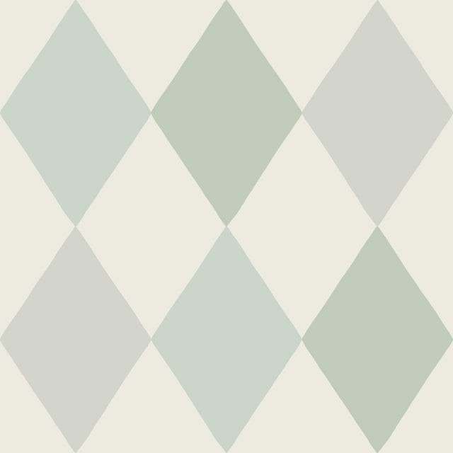 Kalas Light Blue Diamond Wallpaper with Geometric Feature Wall Style - A-Street Prints 4111-63030
