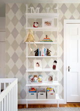 Kalas Lavender Diamond Wallpaper with Geometric Diamond Pattern - A-Street Prints 4111-63033