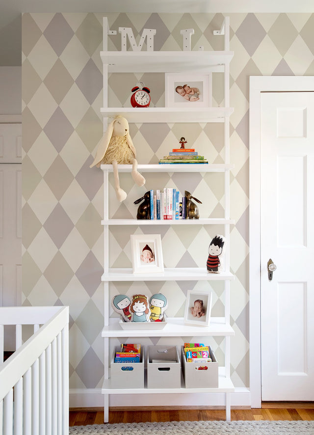 Kalas Lavender Diamond Wallpaper with Geometric Diamond Pattern - A-Street Prints 4111-63033