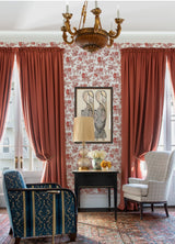 Cecilia Red Fruit Wallpaper with Botanical Pomegranate and Berry Motif - A-Street Prints 4120-26812
