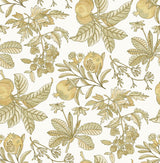 Cecilia Honey Fruit Wallpaper with Botanical Traditional Pattern - A-Street Prints 4120-26813