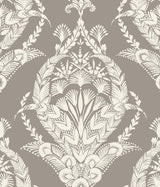 Arlie Grey Botanical Damask Wallpaper with Traditional Botanical Damask Pattern - A-Street Prints 4120-26816