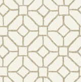 Addis Beige Trellis Wallpaper with Traditional Trellis & Lattice Pattern - A-Street Prints 4120-26829