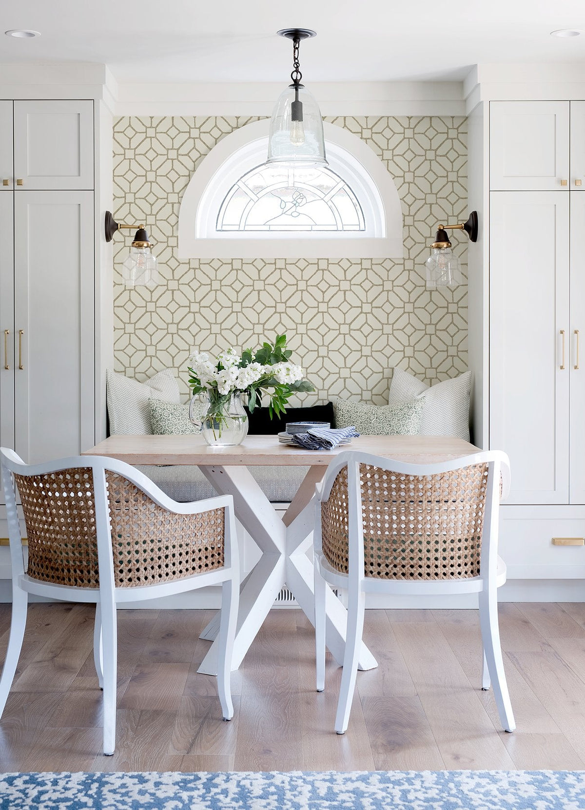 Addis Beige Trellis Wallpaper with Traditional Trellis & Lattice Pattern - A-Street Prints 4120-26829SAM