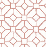 Addis Coral Trellis Wallpaper with Graphic Lattice Pattern - A-Street Prints 4120-26830