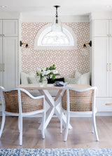 Addis Coral Trellis Wallpaper with Graphic Lattice Pattern - A-Street Prints 4120-26830