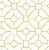 Addis Gold Trellis Wallpaper with Traditional Trellis & Lattice Pattern - A-Street Prints 4120-26831
