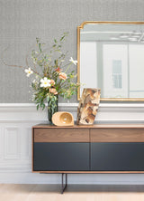 Kantera Grey Fabric Texture Wallpaper with Raised Ink Textured Finish - A-Street Prints 4120-26834