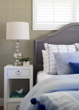 Kantera Chestnut Fabric Texture Wallpaper with Raised Ink Non Woven Textured - 4120-26838