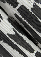 Myrtle Black Abstract Stripe Wallpaper with Modern Abstract Pattern, Raised Ink Texture - A-Street Prints 4120-26841