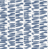 Myrtle Indigo Abstract Stripe Wallpaper with Textured Raised Ink - A-Street Prints 4120-26843