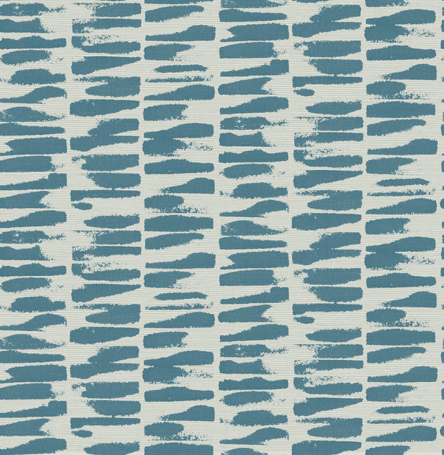 Myrtle Sea Green Abstract Stripe Wallpaper with Modern Abstract Brushstroke Texture - Brewster 4120-26844