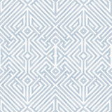 Lyon Blue Geometric Key Wallpaper with Modern Geometric Pattern - A-Street Prints 4120-26847