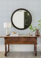 Lyon Blue Geometric Key Wallpaper with Modern Geometric Pattern - A-Street Prints 4120-26847