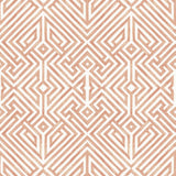 Lyon Coral Geometric Key Wallpaper with Modern Graphic Pattern - A-Street Prints 4120-26848