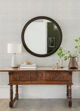 Lyon Silver Geometric Key Wallpaper with Metallic Modern Geometric Pattern - A-Street Prints 4120-26849
