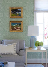 Lyon Green Geometric Key Wallpaper with Modern Geometric Pattern - A-Street Prints 4120-26850