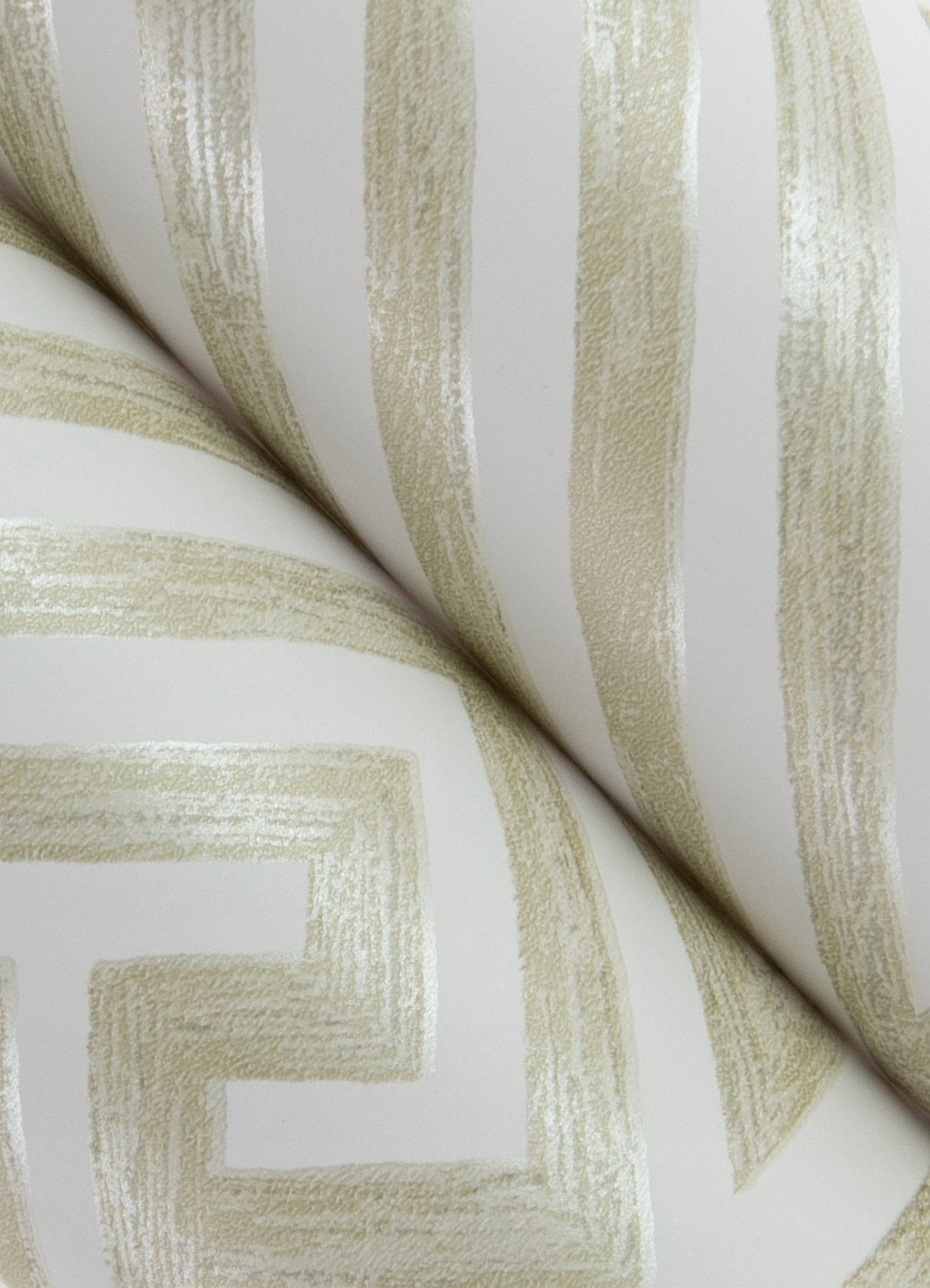 Lyon Gold Geometric Key Wallpaper with Metallic Modern Graphic Pattern - Brewster 4120-26851