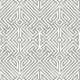 Lyon Grey Geometric Key Wallpaper with Modern Geometric Key Pattern - A-Street Prints 4120-26854