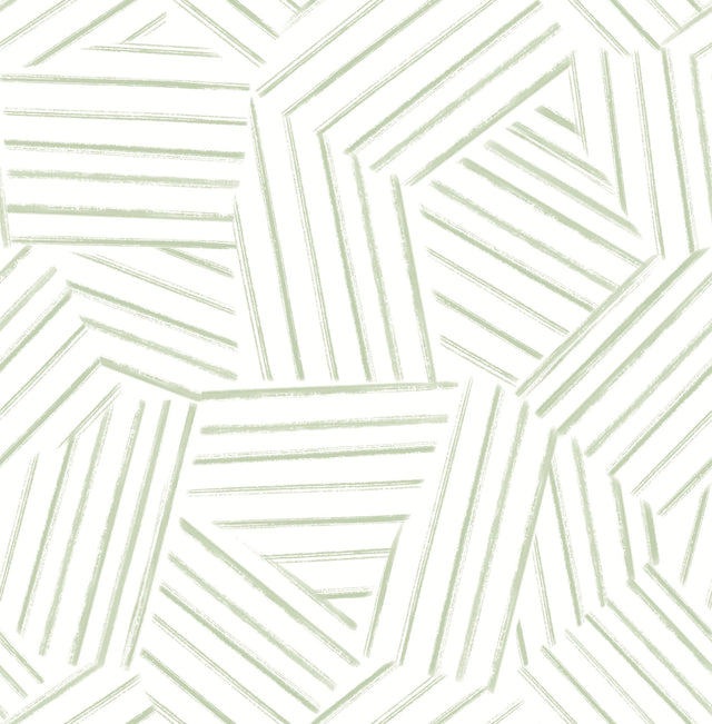 Helene Sage Geometric Lines Wallpaper with Modern Abstract Pattern - A-Street Prints 4121-26900