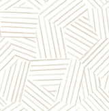 Helene Taupe Geometric Lines Wallpaper with Abstract Modern Pattern - Brewster 4121-26901