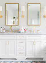 Helene Taupe Geometric Lines Wallpaper with Abstract Modern Pattern - Brewster 4121-26901
