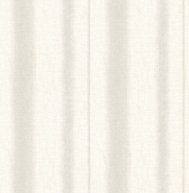 Alena Light Grey Soft Stripe Wallpaper with Coastal Stripe Pattern - Brewster 4121-26906