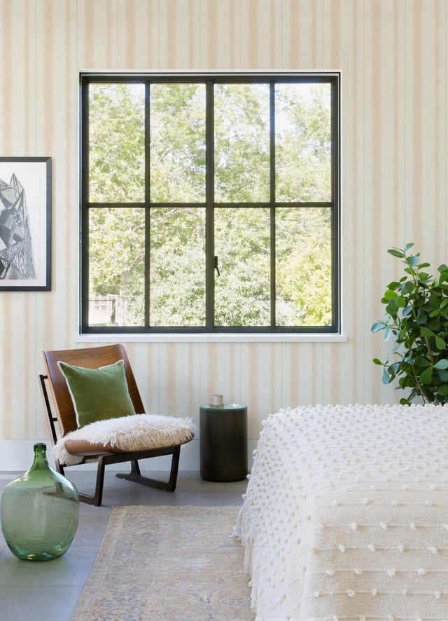 Alena Blush Soft Stripe Wallpaper with Coastal Graphic Stripes - A-Street Prints 4121-26909