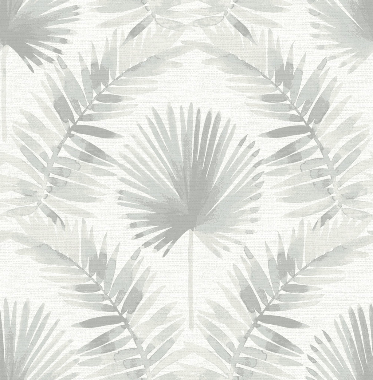 Calla Grey Painted Palm Wallpaper with Coastal Botanical Motif - A-Street Prints 4121-26915