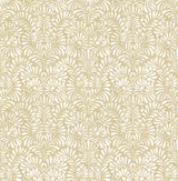 Elma Honey Fiddlehead Wallpaper with Raised Ink Botanical Farmhouse Style - A-Street Prints 4121-26917