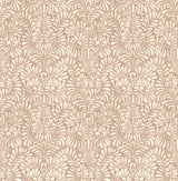 Elma Rust Fiddlehead Botanical Wallpaper with Raised Ink - A-Street Prints 4121-26919