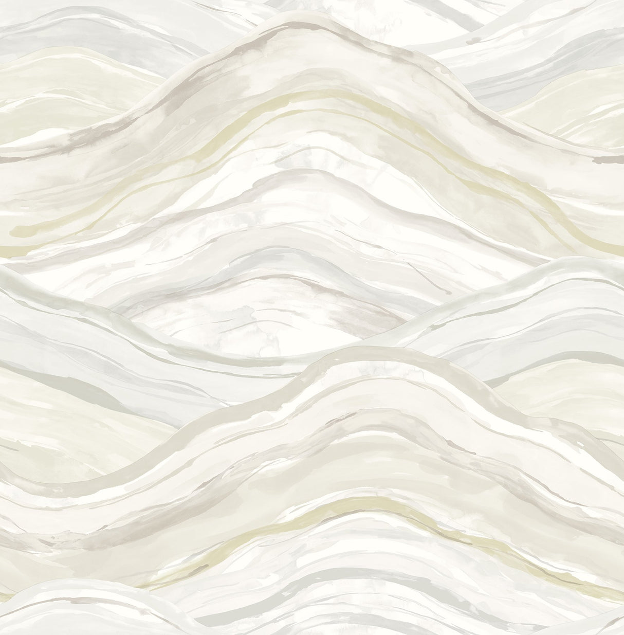 Dorea Champagne Striated Waves Wallpaper with Whimsical Abstract Motif - A-Street Prints 4121-26926