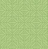 Hesper Green Geometric Wallpaper with Modern Graphic Trellis Pattern - A-Street Prints 4121-26927