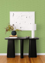 Hesper Green Geometric Wallpaper with Modern Graphic Trellis Pattern - A-Street Prints 4121-26927