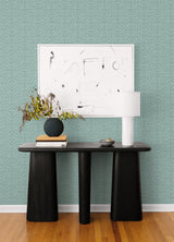 Hesper Teal Geometric Wallpaper with Modern Geometrics Pattern - A-Street Prints 4121-26928
