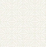 Hesper Ivory Geometric Wallpaper with Modern Graphic Pattern - A-Street Prints 4121-26929