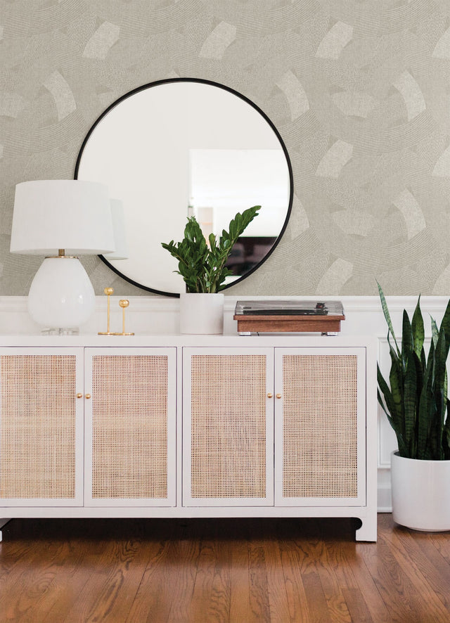 Tania Light Brown Woven Abstract Wallpaper - 4121-26933